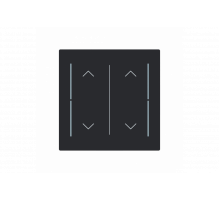 Busch-Jaeger – LFAW/A.2.70.11-45M Cover plate with legend with Symbol "arrows" black matt - Busch-art linear