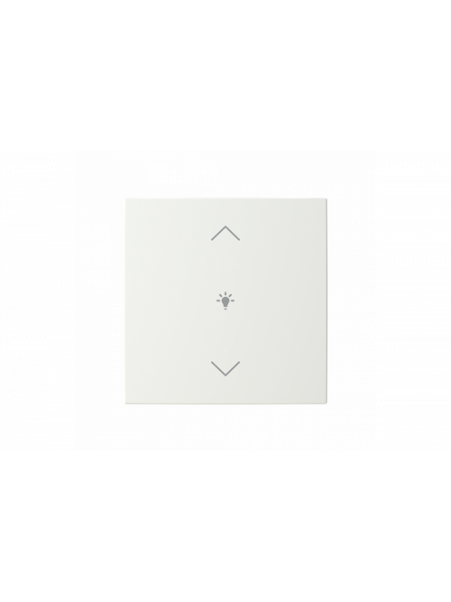 Busch-Jaeger – LFDW/A.1.55.11-914 Cover plate with legend with Symbol "dimming" alpine white - Busch-balance SI