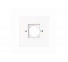 Cover plate XLR 1 gang studio white matt - Busch-art linear