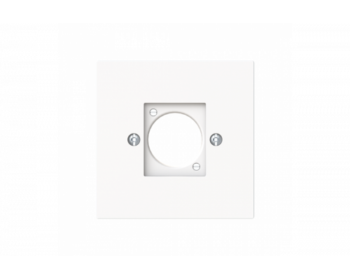 Cover plate XLR 1 gang studio white matt - Busch-art linear