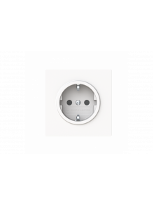 Socket insert Without imprint Safety Shutter Protective contact (SCHUKO) studio white matt  - Busch-art linear