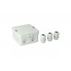 Junction box AK1-IP65, grey, with 3 cable glands M20