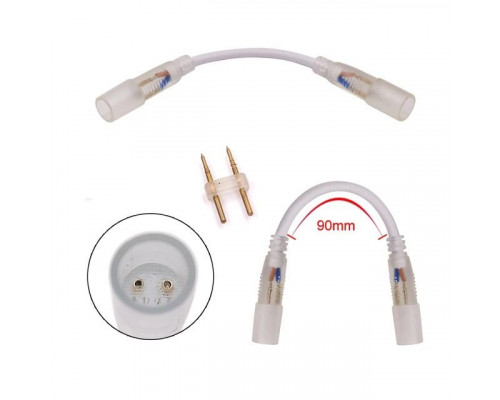 Коннектор PROLUM™ для неона D15, провод + 2 зажима