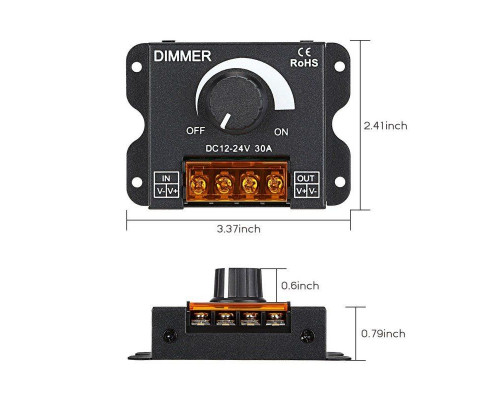 Dimmer încorporat Prolum 30A BUT