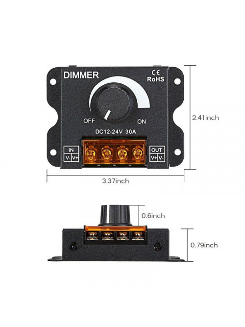 Диммер встраиваемый Prolum 30A KNOB