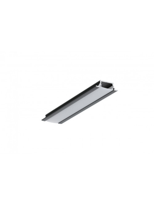 профиль LED GROOVE10.v2 A1C/U 2000 чёрный анодированный в упаковке