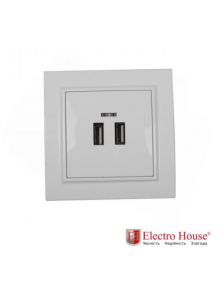 EH-5320  Розетка  USB (2 порта) ENZO