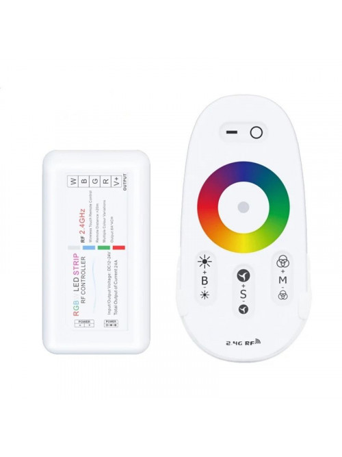 Контроллер RGB + W PROLUM (RF; 5K; сенсорный; 18A; Белый)