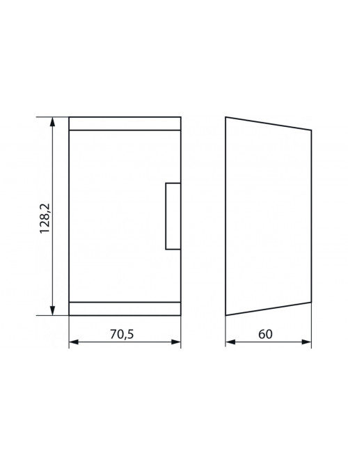 Wall mounting kit 52,5 mm