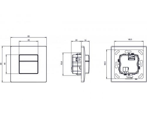 theMura S180 KNX UP WH