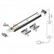 Profil LED aparent BEGTON 12, RAW, aluminiu neanodizat, lungime 2m