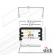 Profil LED aparent SLIM 8, negru, lungime 2m