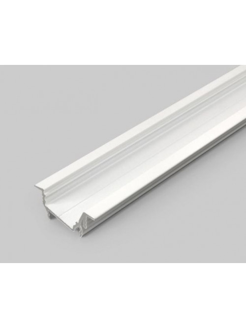 Profil LED încastrat DIAGONAL 14, alb, lungime 2m