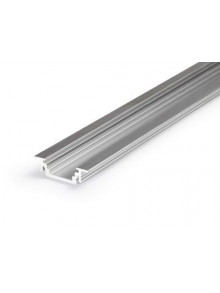 Profil LED încastrat GROOVE10, aluminiu neanodizat, lungime 2m