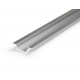 Profil LED încastrat GROOVE10, aluminiu neanodizat, lungime 2m