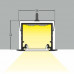 Profil LED încastrat LINEA IN 20, aluminiu neanodizat, lungime 2m