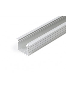 Profil LED încastrat LINEA IN 20, aluminiu neanodizat, lungime 2m
