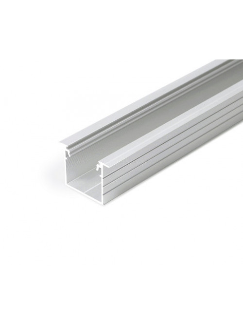 Profil LED încastrat LINEA IN 20, aluminiu neanodizat, lungime 2m