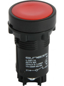 Кнопка e.SB7.14 красная NO+NC