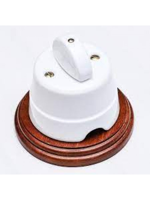 ÎNTRERUPATOR/CAP SACARA CERAMICA ALB 10AX 250V ITALIA