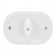 84061BW CAP SCARA CERAMICA OVAL CAFENIU 10AX 250V 125x81mm 3M FANTON ITALIA