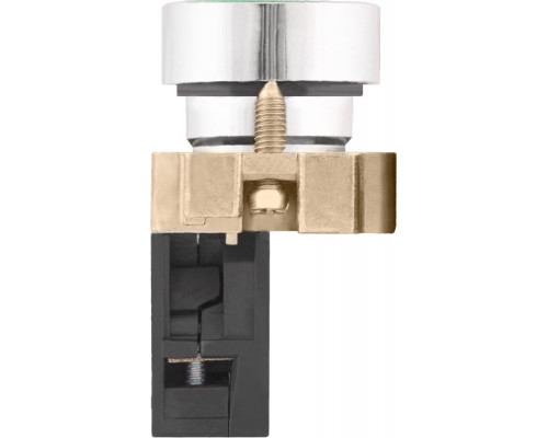 Кнопка без подсветки плоская e.mb.ba31 зеленая ,без фиксации 1 NO