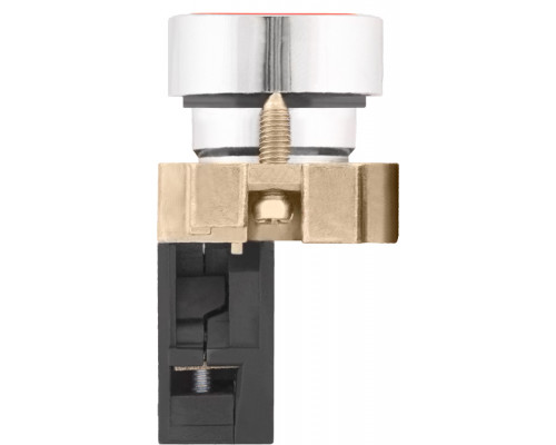 Кнопка без подсветки плоская e.mb.ba42 красная ,без фиксации 1 NC