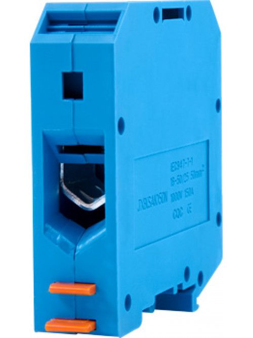 Clema pe DIN galben  e.tc.din.pro.50.blue