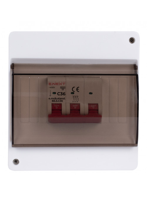 Корпус пластиковый 6-модульный e.plbox.stand.n.06k, навесной