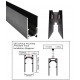 TRACK SINA MAGNETICĂ 3M APLICAT P/U PROIECTOARE MAGNETICE 48V NEGRU