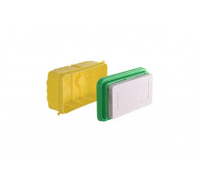 Universal installation housing with mineral fibreboard cover