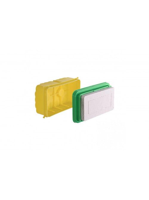 Universal installation housing with mineral fibreboard cover