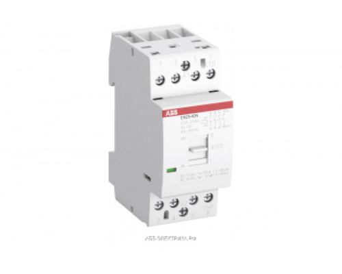 ABB Контактор EN25-40N-06 модульный (25А АС-1, 4НО), катушка 230В AC/DC