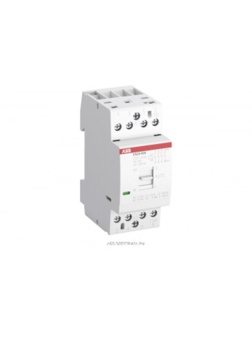 ABB Контактор EN25-40N-06 модульный (25А АС-1, 4НО), катушка 230В AC/DC