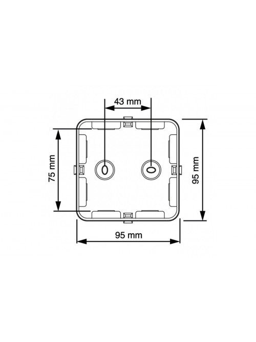 Junction box AK1-IP65, grey, with 3 cable glands M25