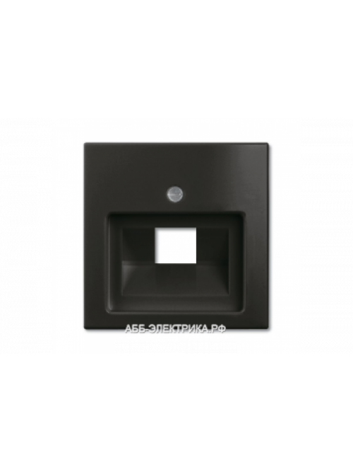 Телефонная розетка, цвет Шато(черный), ABB Basic 55
