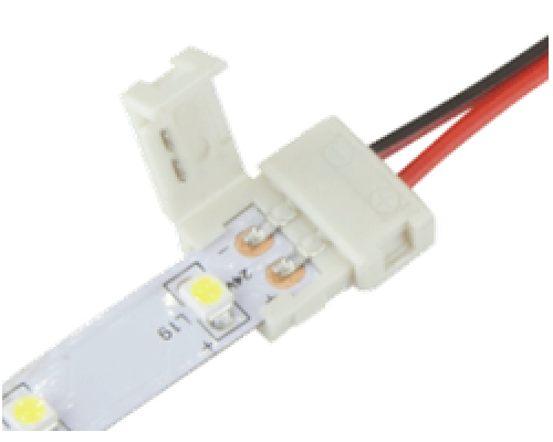 Соединительный кабель + 1 зажим для светодиодной ленты 2835\3528, 8мм
