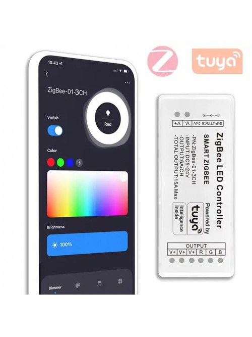 Контроллер управления PROLUM RGB ZigBee; Wi-Fi; TUYA; 15A; Series: HomeLink