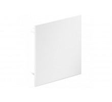 Push-on cover with corner fixing, RAL 9010