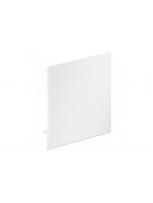 Push-on cover with corner fixing, RAL 9010
