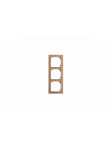 Cover frame 3gang wood oak - Busch-art linear