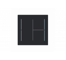 Busch-Jaeger – LFW/A.3.70.11-45M Cover plate black matt - Busch-art linear