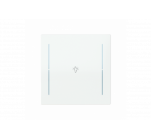 Busch-Jaeger – LFB/A.1.70.11-44G Cover plate with legend with Symbol "light" studio white - Busch-art linear