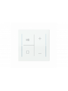 Busch-Jaeger – LFMW/A.4.70.11-44G Cover plate with legend with Symbols "music control" studio white - Busch-art linear