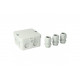 Junction box AK1-IP65, grey, with 3 cable glands M25