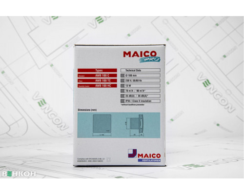 Вытяжной вентилятор Maico AWB 100 C