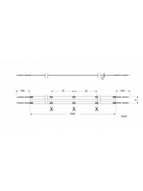 LED Essence Strip ZeroPitch 700, 40W 927/24V 5M