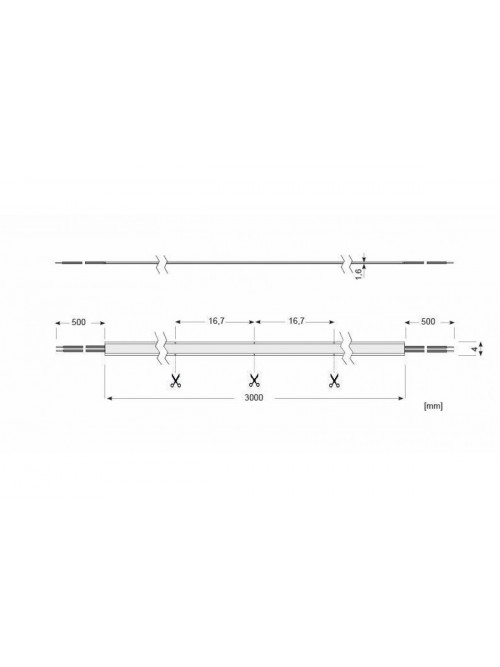 LED Star Strip 400 ZeroPitch Furniture, 13,5W 927/24V 3M