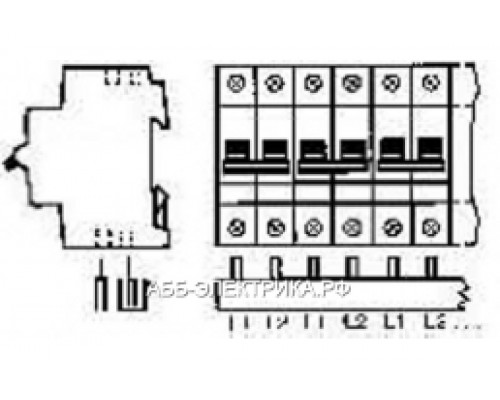 ABB PS2/5 Разводка шинная 2Ф. комп. 58мод.63А