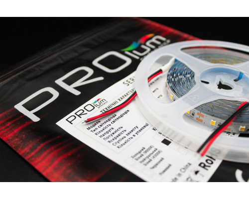 bandă LED PROLUM™ 5V; 2835\60; IP20; Seria „S”, alb cald (2800-3200K)